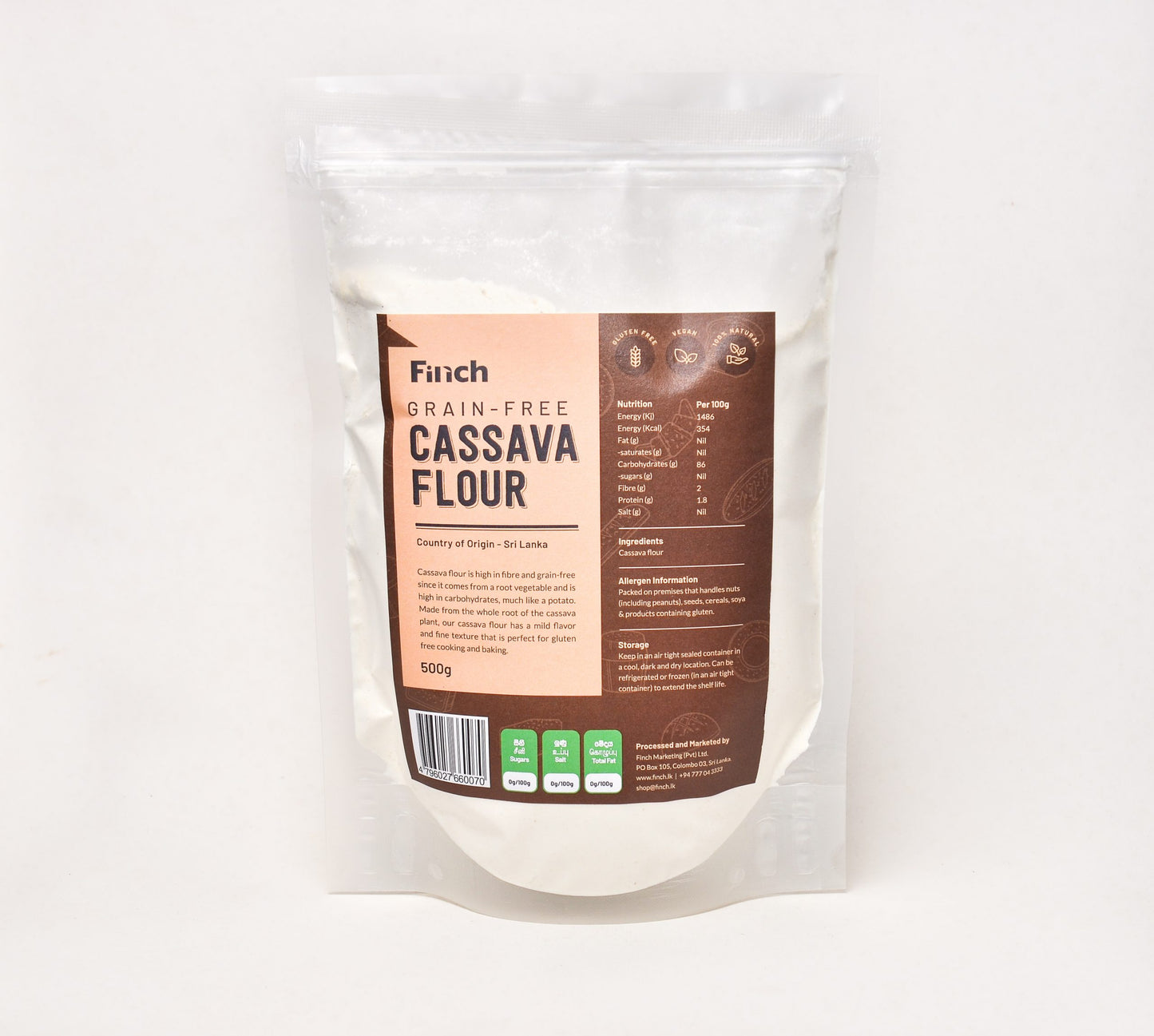 Finch Cassava Flour 500g