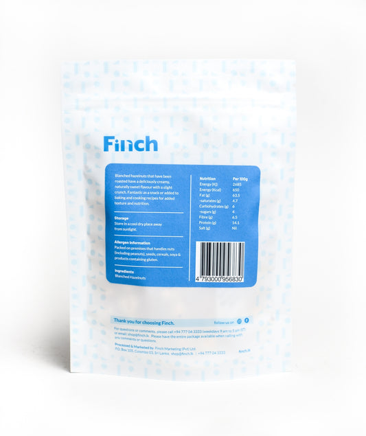 Finch Hazelnuts Roasted & Blanched 75g