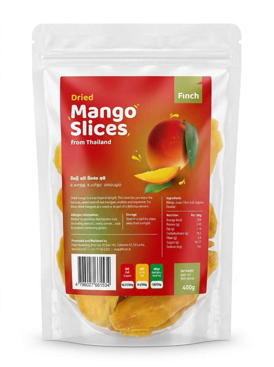 Finch Dried Mango Slices 400g