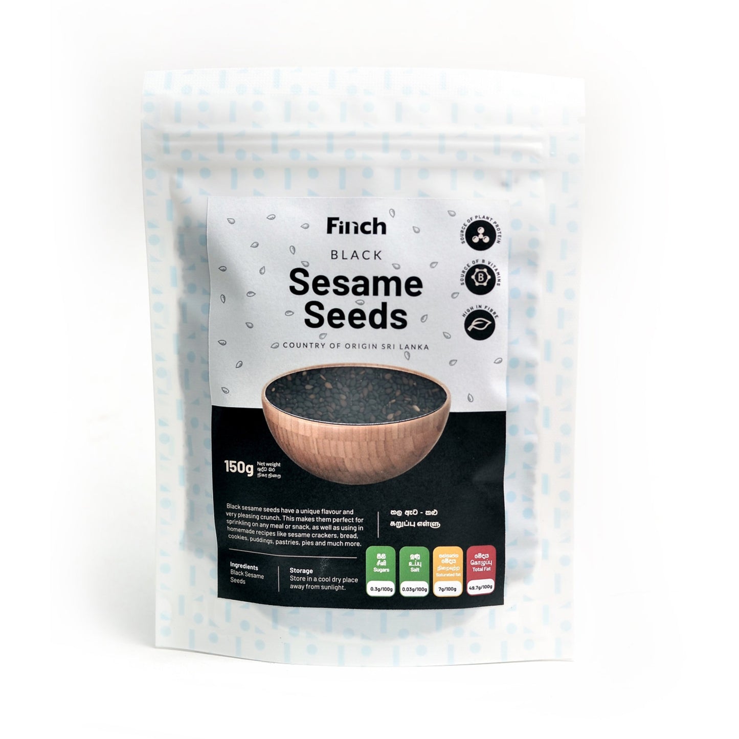 Finch Black Sesame Seeds 150g