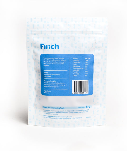 Finch California Almonds - RAW - 75g