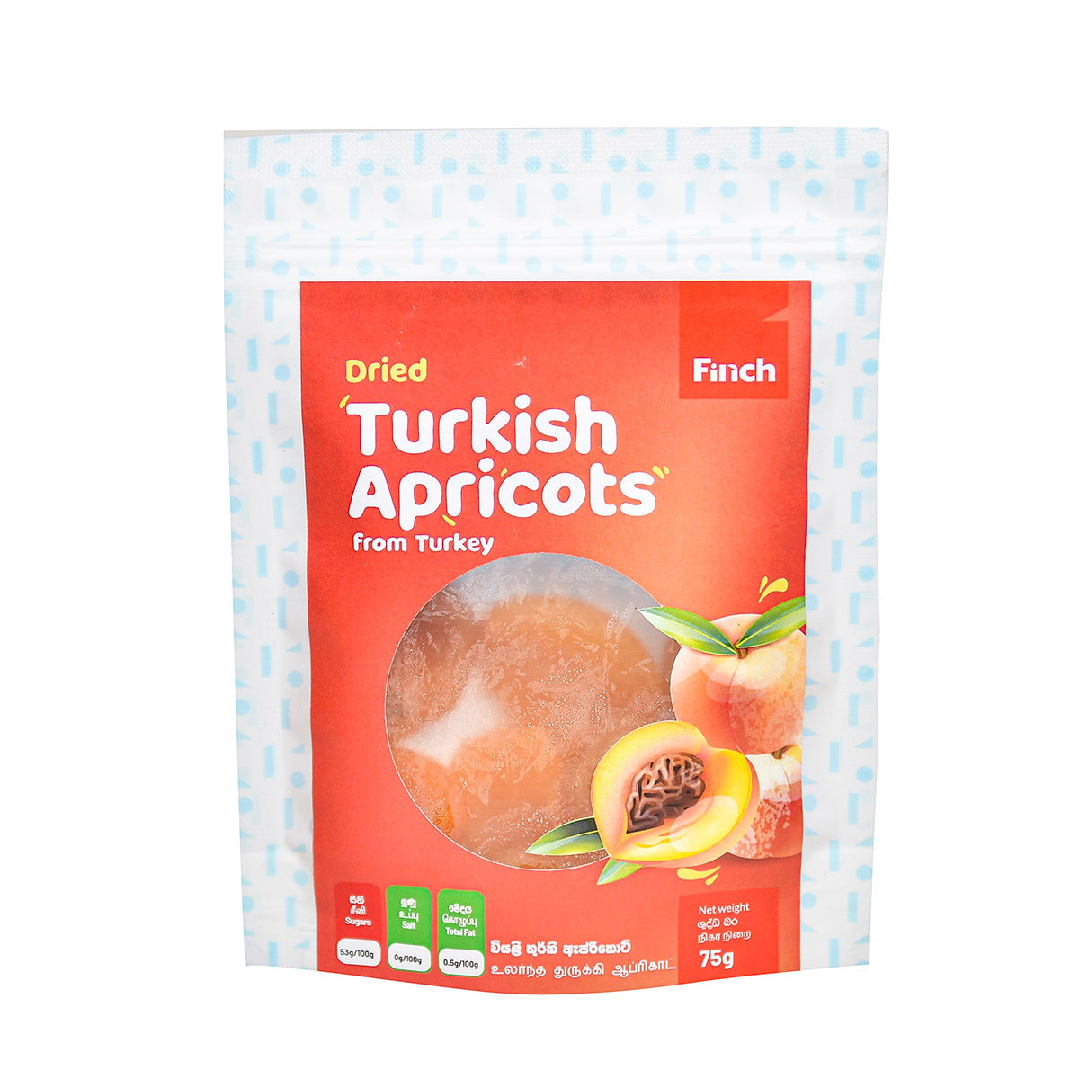 Finch Dried Turkish Apricots 75g