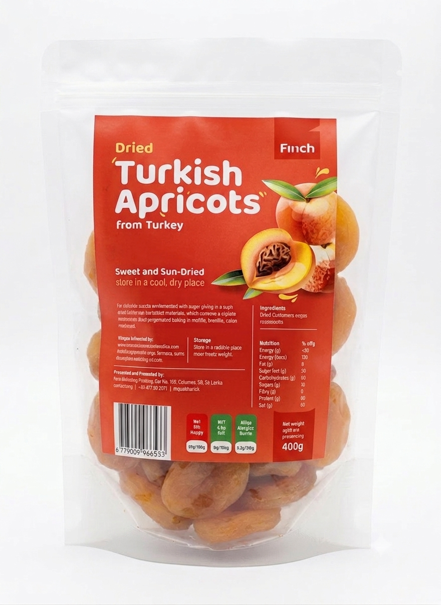 Finch Dried Turkish Apricots 400g
