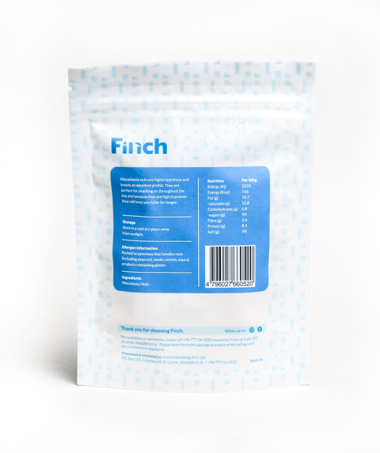 Finch Macadamia Nuts 75g