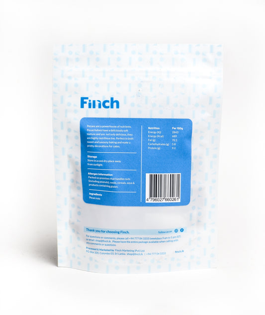 Finch Pecan Nut Halves RAW 75g