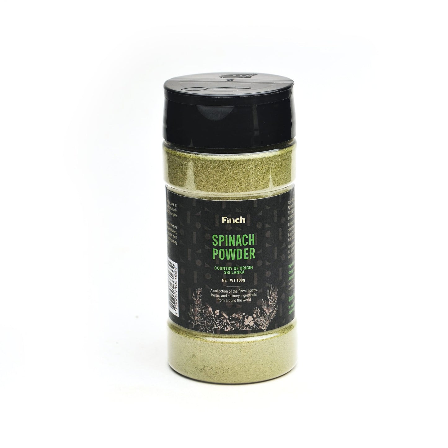 Finch Spinach powder PET bottle 100g