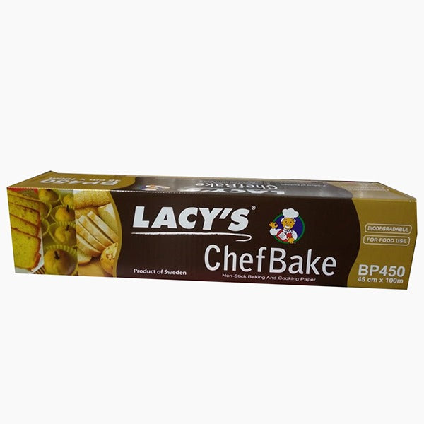Lacy's Chef Bake - Non-Stick Baking Paper (45cm x 100m)