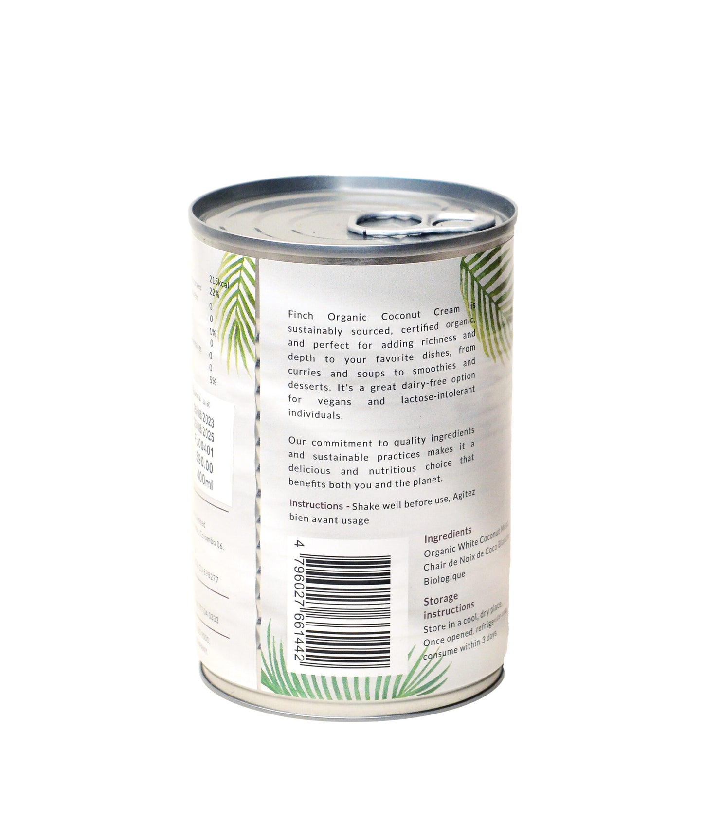 Finch Coconut Milk Cream 400ml