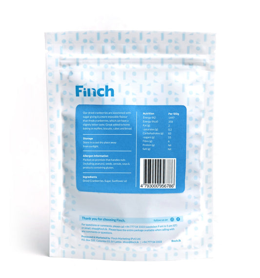 Finch Dried Californian Cranberries 75g