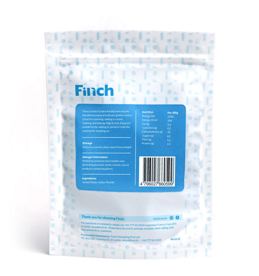 Finch Jumbo Golden Raisins 75g