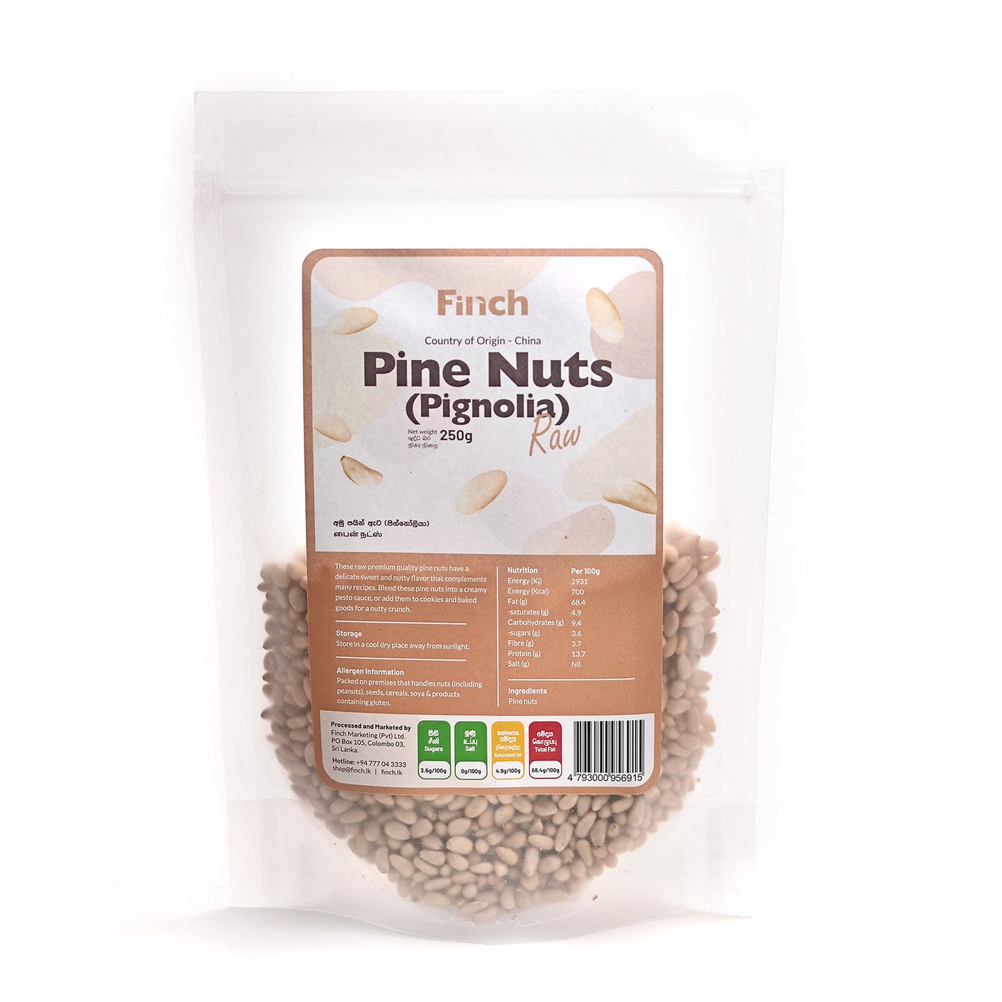 Finch Pine Nuts (Pignoli) 250g