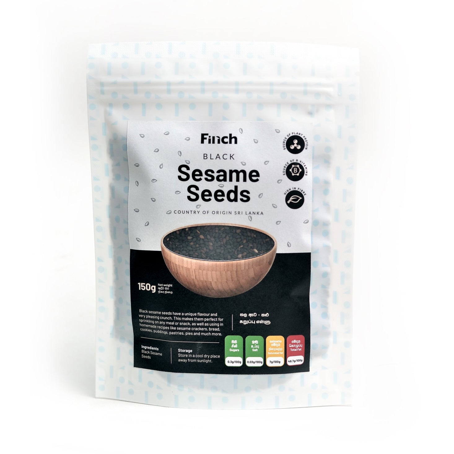 Finch Black Sesame Seeds 150g